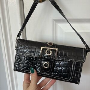 Bijoux Terner Mini Black Leather Purse